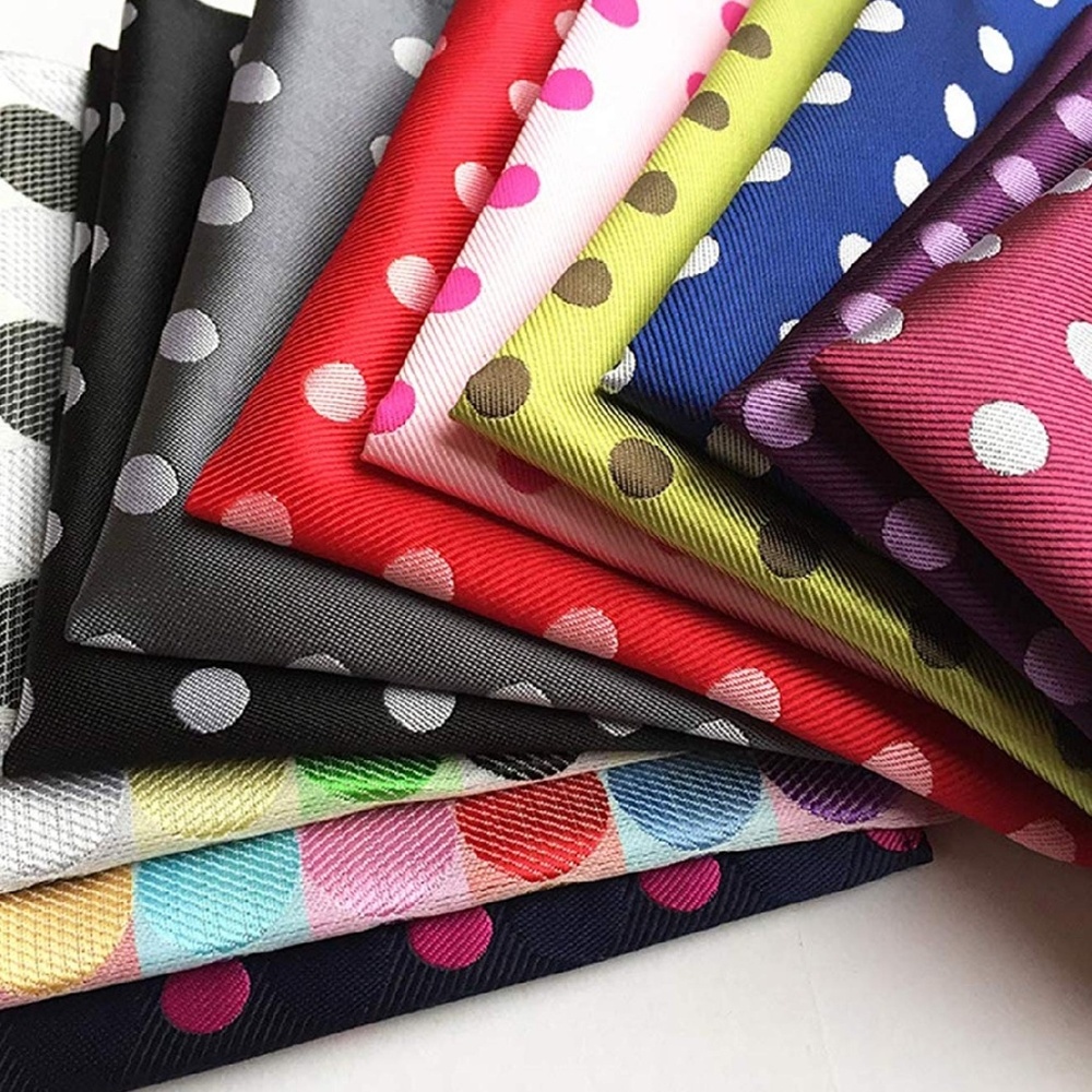 Mens 11pc Polka Dot Pocket Square Handkerchief - Picture 2 of 7